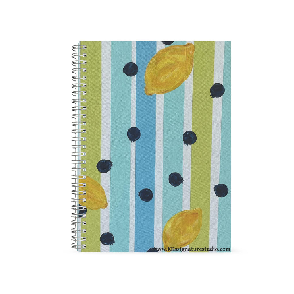 Spiral Notebooks: Blueberry Lemonade