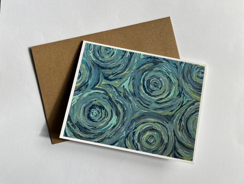 Greeting Card : Rain on the Harbor