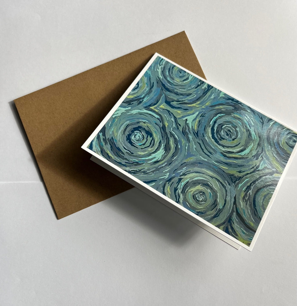 Greeting Card : Rain on the Harbor