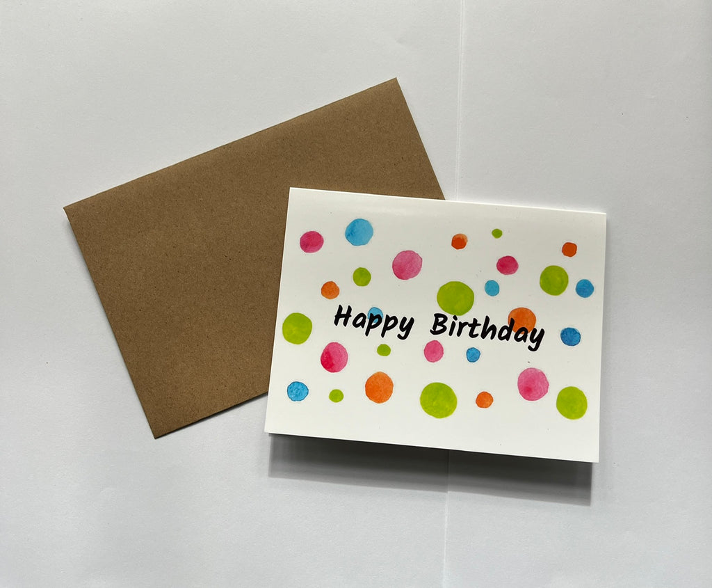 Birthday Card : Polka Dot