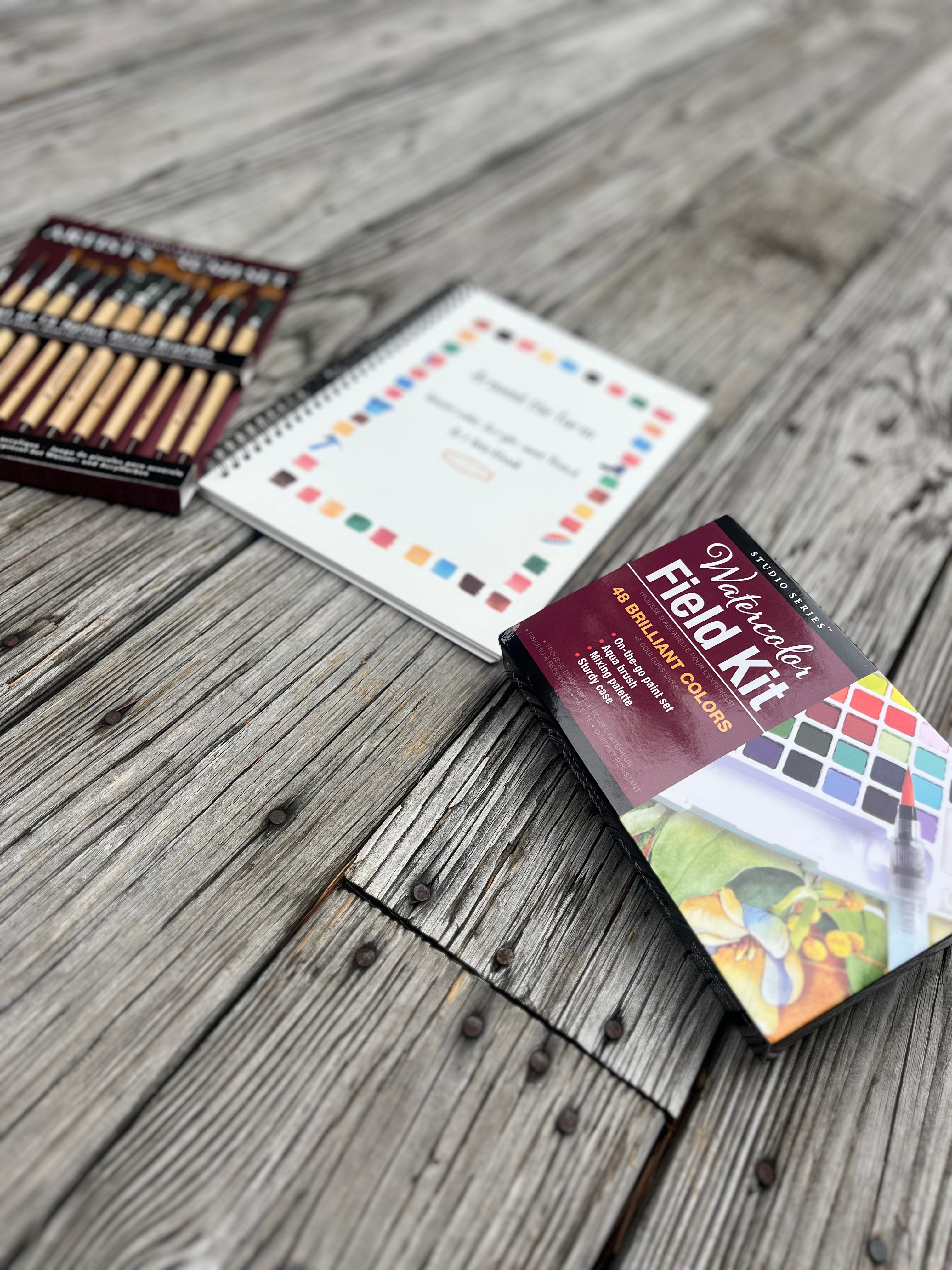 Workbook and Paint Supplies Starter Kit