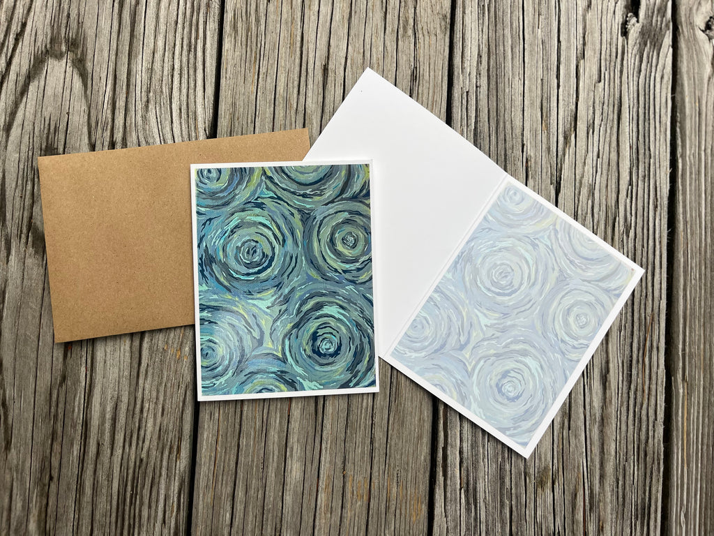 Greeting Card : Rain on the Harbor