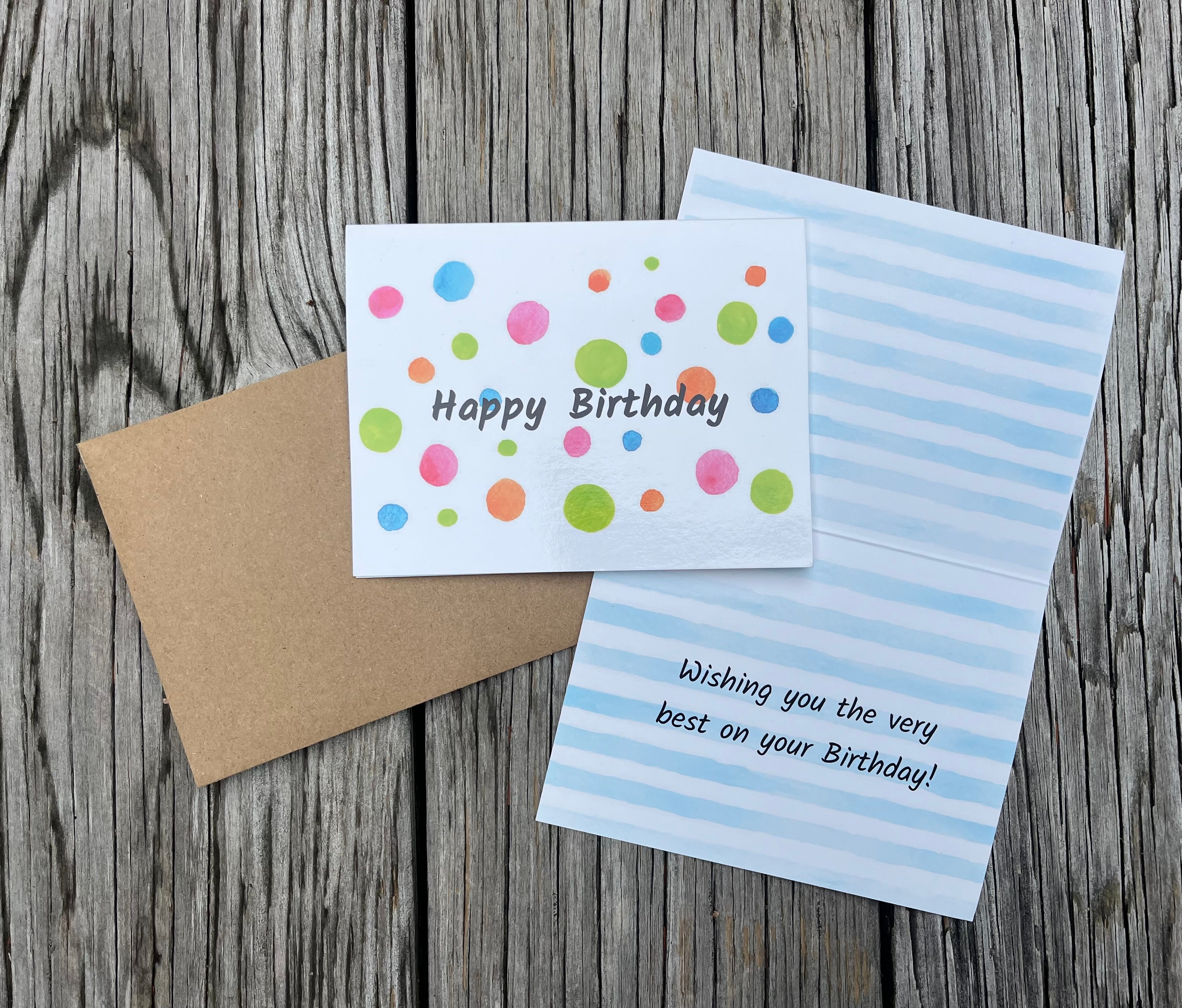 Birthday Card : Polka Dot