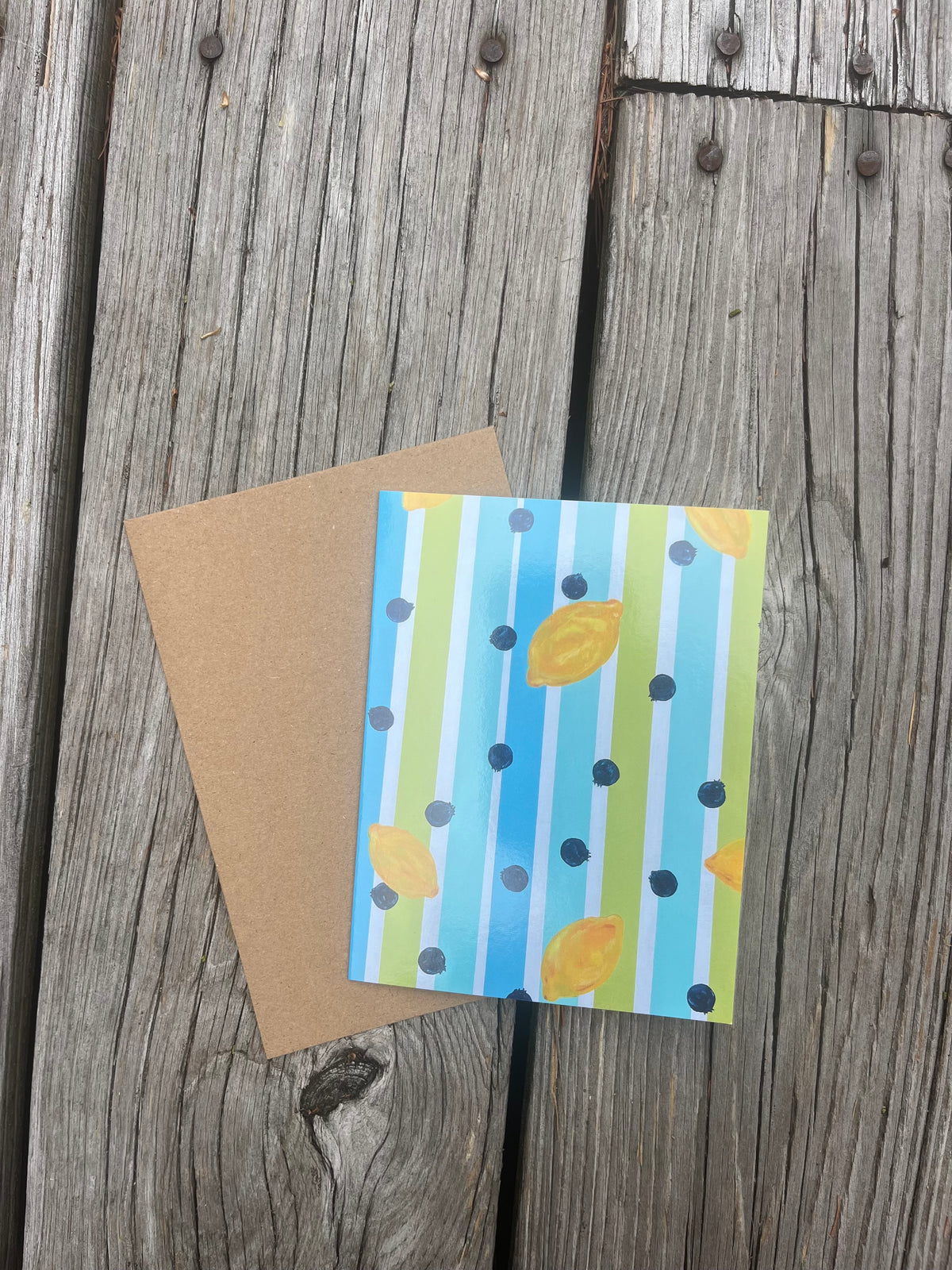Greeting Card: Lemonade Raspberry and Blueberry