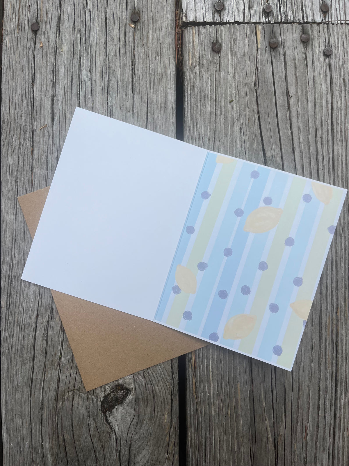 Greeting Card: Lemonade Raspberry and Blueberry